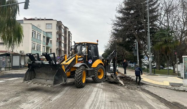 "BÜYÜKŞEHİR CADDELERİ YENİLEMEYİ SÜRDÜRÜYOR"