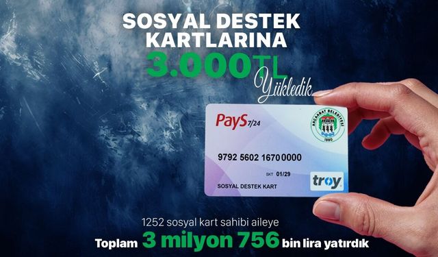 "AKÇAABAT BELEDİYESİ’NDEN İHTİYAÇ SAHİBİ AİLELERE 3 MİLYON 756 BİN TL DESTEK"