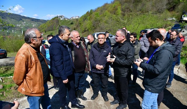 "VALİ TAHİR YILMAZ HEYELAN BÖLGESİNDE İNCELEMELERDE BULUNDU"