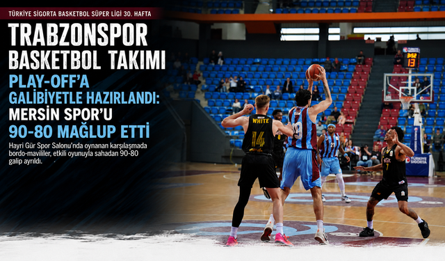 TRABZONSPOR BASKETBOL TAKIMI PLAY-OFF’A GALİBİYETLE HAZIRLANDI