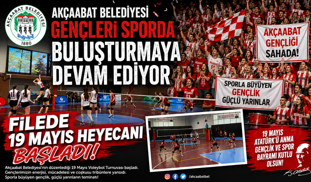 AKÇAABAT BELEDİYESİ GENÇLERİ SPORDA BULUŞTURMAYA DEVAM EDİYOR