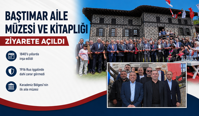 BAŞTIMAR AİLE MÜZESİ VE KİTAPLIĞI ZİYARETE AÇILDI