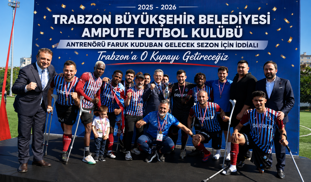 TRABZON BÜYÜKŞEHİR BELEDİYESİ AMPUTE FUTBOL KULÜBÜ ANTRENÖRÜ FARUK KUDUBAN GELECEK SEZON İÇİN İDDİALI