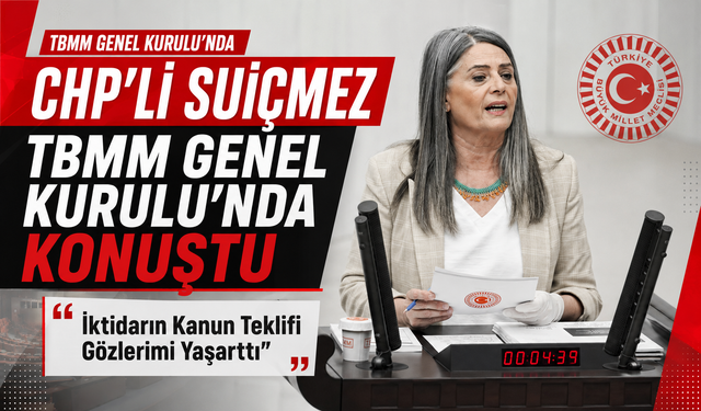 CHP'Lİ SUİÇMEZ TBMM GENEL KURULU'NDA KONUŞTU