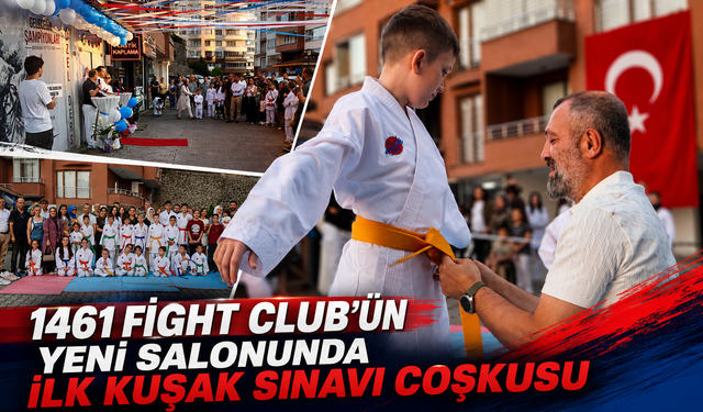 1461 FİGHT CLUB’ÜN YENİ SALONUNDA İLK KUŞAK SINAVI COŞKUSU
