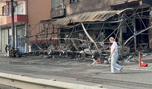 Akçaabat’ta Gece Yarısı Market Yangını