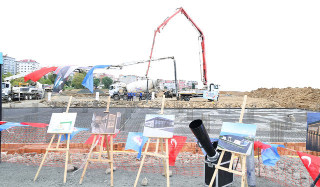 Akçaabat’ın Yeni Otogarında Temel Atıldı