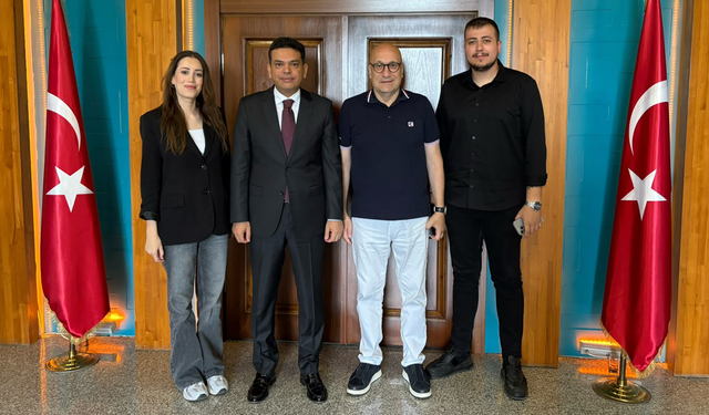 Akçaabatın Sesi’nden Kaymakam Şahin’e Hoş Geldin Ziyareti