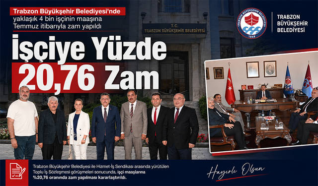 İşçiye Yüzde 20,76 Zam