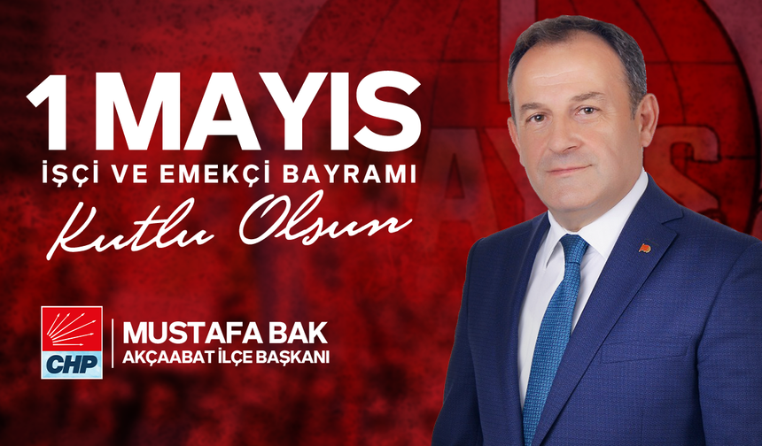 REKLAM / 1 MAYIS;MUSTAFA BAK