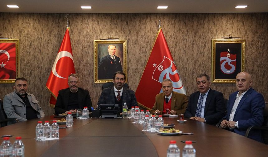 "GAZETECİ YAVUZ DONAT'TAN TRABZONSPOR'A ZİYARET"