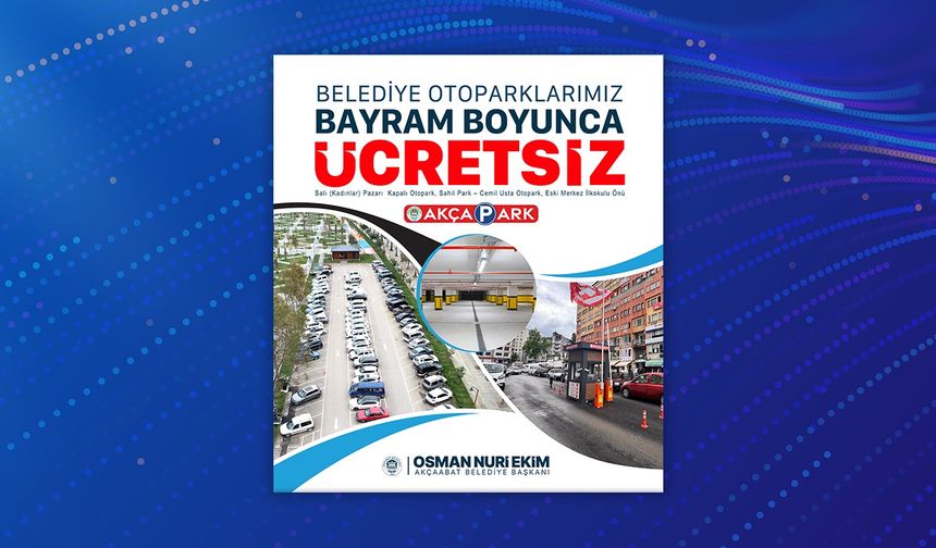 "AKÇAABAT BELEDİYESİ’NDEN BAYRAM MÜJDESİ"