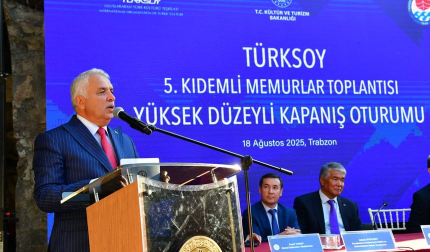 "TÜRKSOY 5. KIDEMLİ MEMURLAR KAPANIŞ TOPLANTISI VALİ AZİZ YILDIRIM’IN KATILIMIYLA SONA ERDİ"