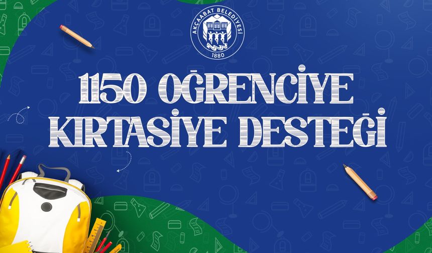 "AKÇAABAT BELEDİYESİ’NDEN 1.150 ÖĞRENCİYE KIRTASİYE DESTEĞİ"