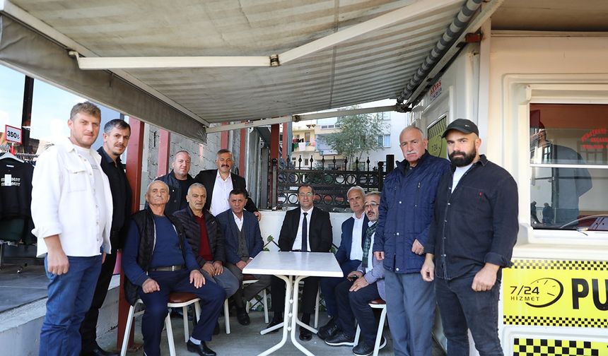 "BAŞKAN EKİM’DEN TAKSİCİ ESNAFINA ZİYARET"