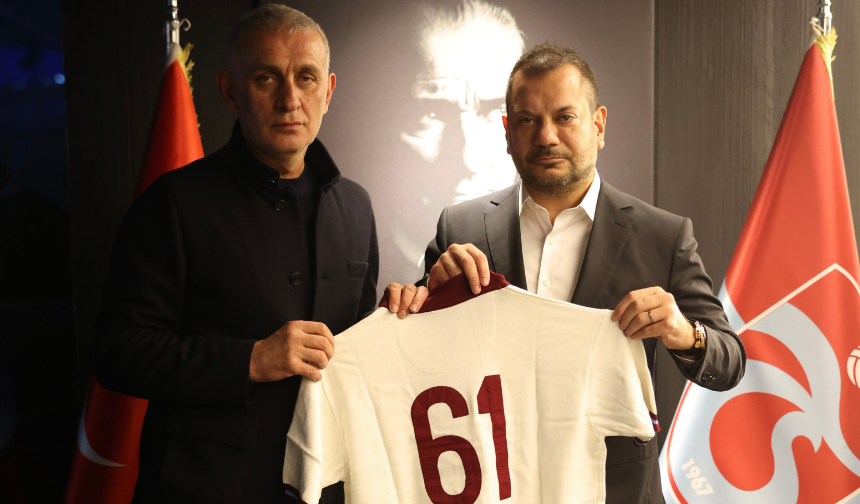 "ERTUĞRUL DOĞAN’DAN TFF BAŞKANI HACIOSMANOĞLU’NA FORMA HEDİYE"