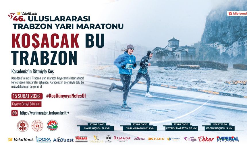 "46. ULUSLARARASI TRABZON YARI MARATONU İÇİN GERİ SAYIM BAŞLADI"
