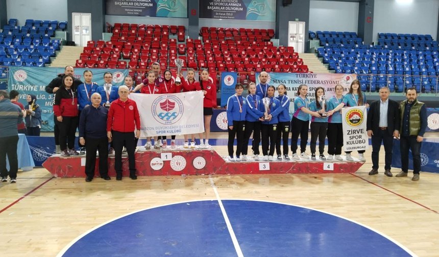 "BÜYÜKŞEHİR MASA TENİSİNDE 1. LİG’E YÜKSELDİ"