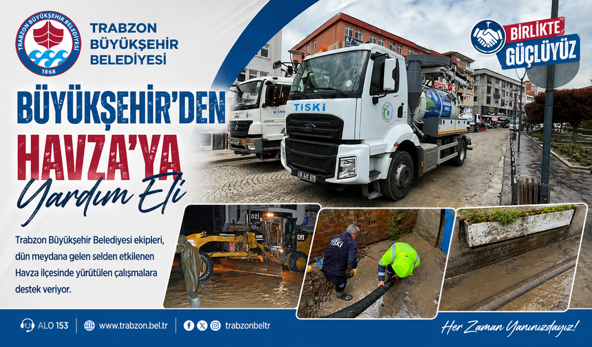 BÜYÜKŞEHİR’DEN HAVZA’YA YARDIM ELİ