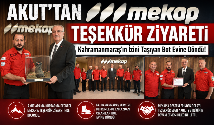 AKUT'TAN MEKAP'A TEŞEKKÜR ZİYARETİ