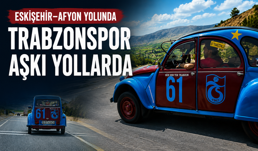 BORDO-MAVİ KLASİK ARAÇ ESKİŞEHİR-AFYON YOLUNDA