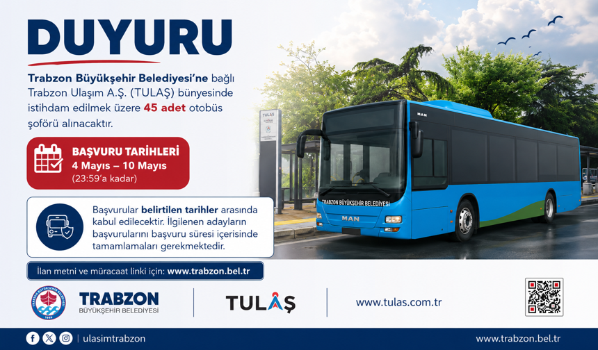 OTOBÜS ŞOFÖRLÜĞÜ İÇİN BÜYÜKŞEHİR'E BAŞVURULAR SÜRÜYOR