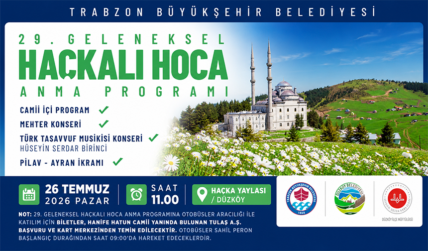 Haçka Yaylası’nda Haçkalı Hoca’ya Vefa