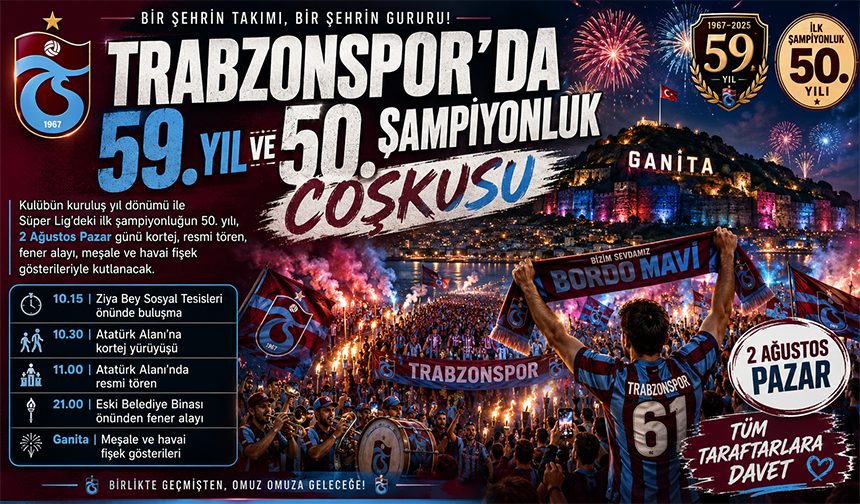 Trabzonspor’da Çifte Gurur Coşkuyla Kutlanacak