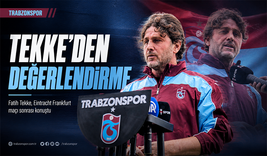 Tekke: “Oyuncularımdan Memnunum”