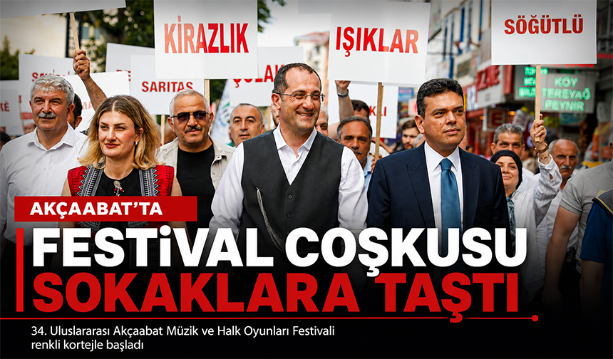 Akçaabat’ta Festival Coşkusu Sokaklara Taştı