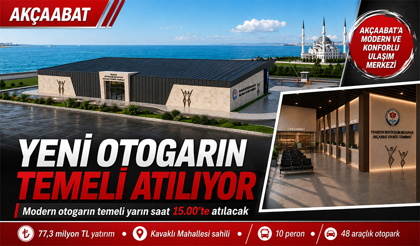 Akçaabat Yeni Otogarında İlk Kazma Vuruluyor