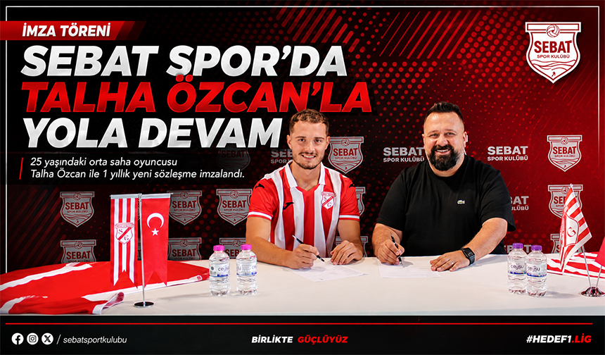 Sebat Spor’da Talha Özcan’la Yola Devam