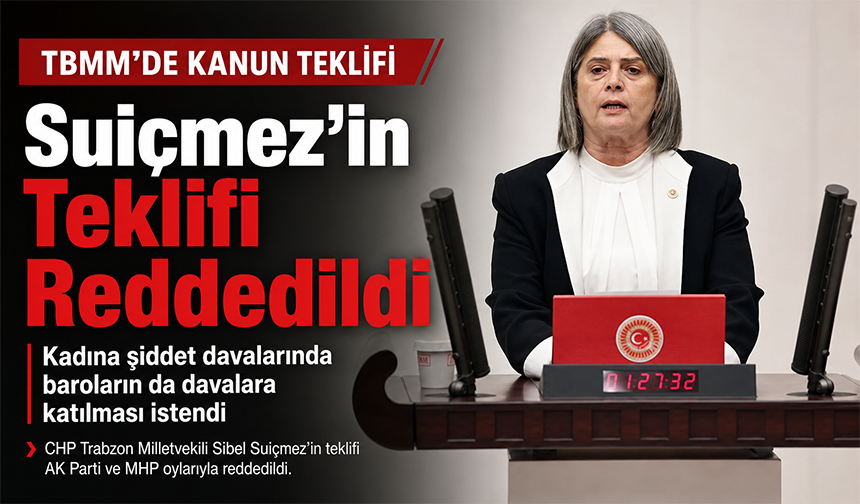 Suiçmez’in Teklifi Meclis’te Reddedildi