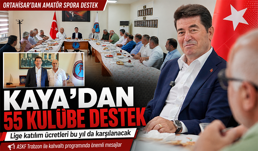 Kaya’dan Amatör Kulüplere Destek