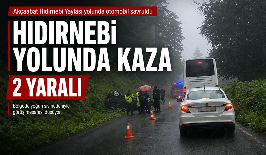 Hıdırnebi Yolunda Kaza: 2 Yaralı
