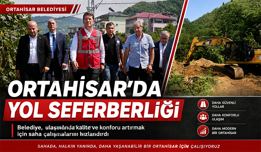 Ortahisar’da Yollar Yenileniyor