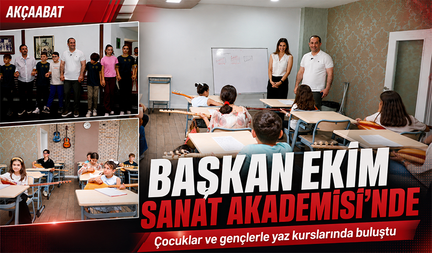 Başkan Ekim’den Sanat Akademisi’ne Ziyaret
