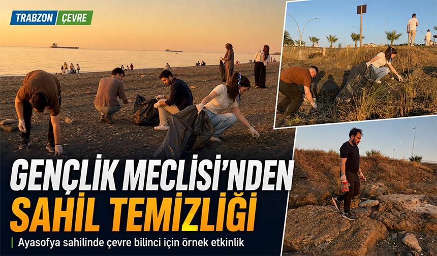 Gençlerden Sahil Temizliği
