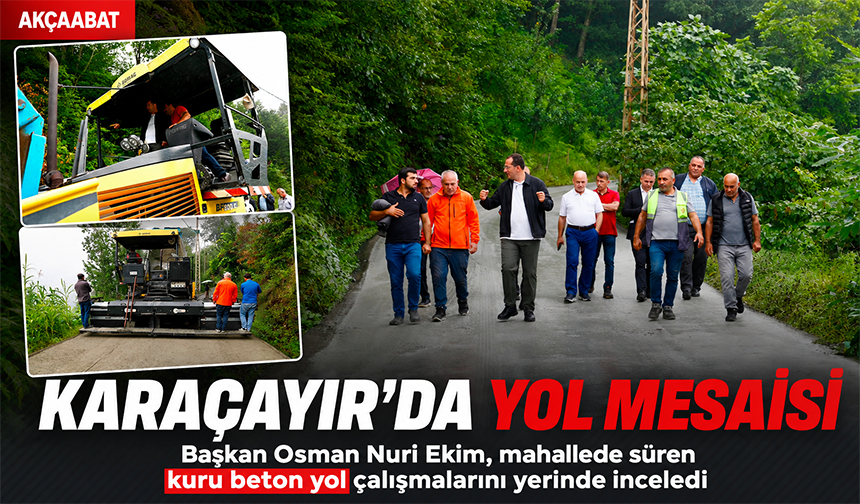Karaçayır’da Yol Mesaisi