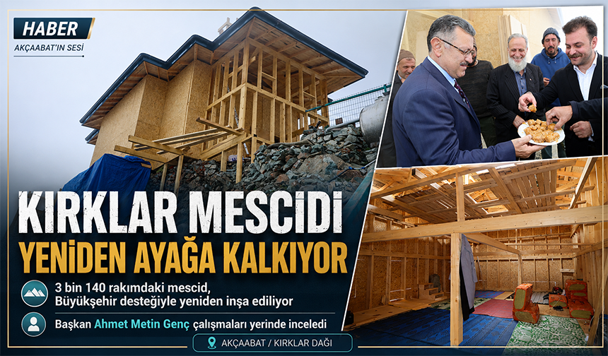 Kırklar Mescidi Yeniden Yükseliyor
