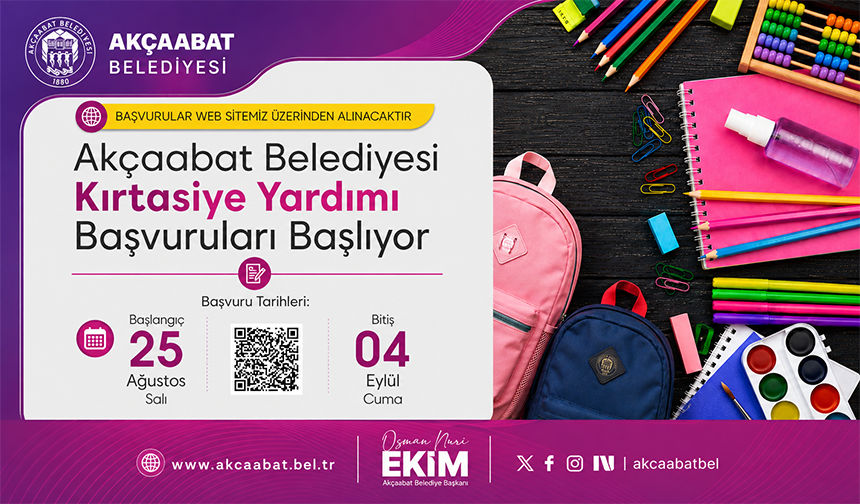 Öğrencilere Kırtasiye Desteği
