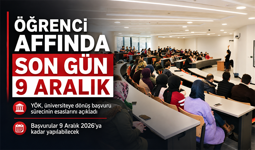 Öğrenci Affında Son Gün 9 Aralık