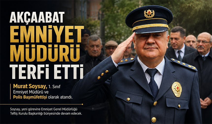 Akçaabat Emniyet Müdürü Terfi Etti