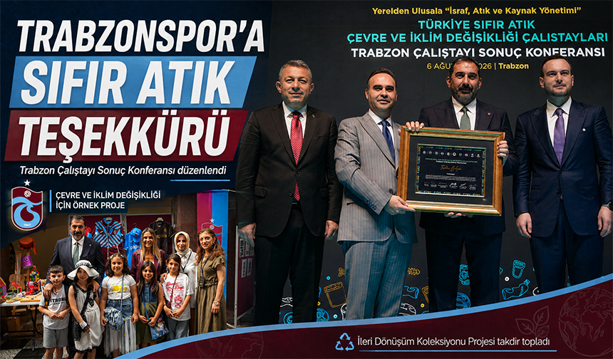 Trabzonspor’a Sıfır Atık Teşekkürü