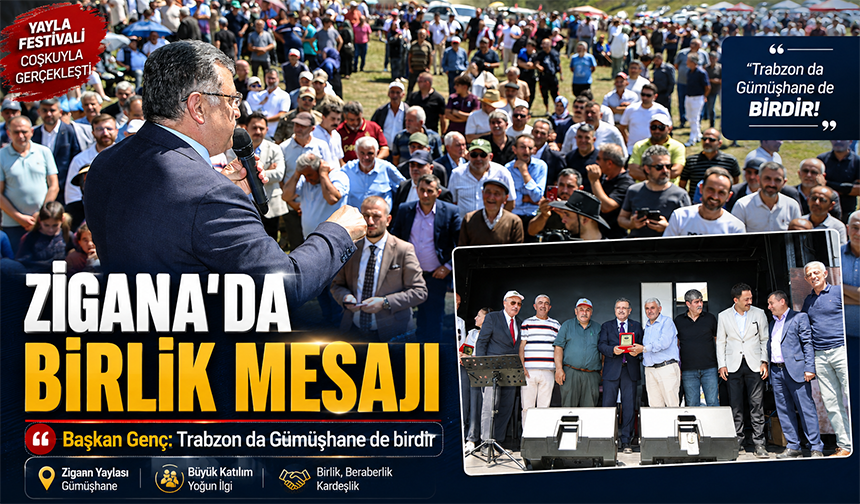 Zigana’da Birlik Mesajı