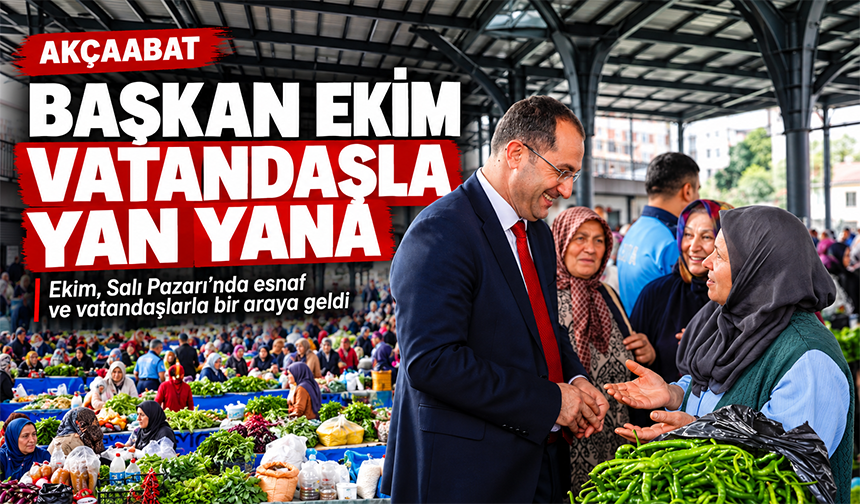 Ekim Salı Pazarı’nda Vatandaşla Buluştu