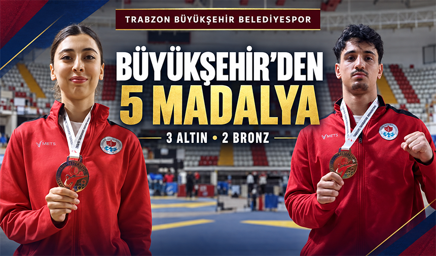 Büyükşehir’den 5 Madalya