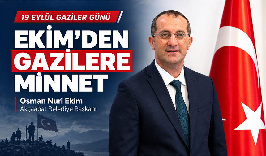 Ekim’den Gazilere Minnet