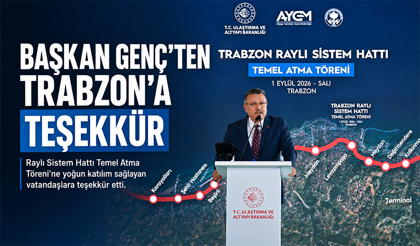Başkan Genç’ten Trabzon’a Teşekkür
