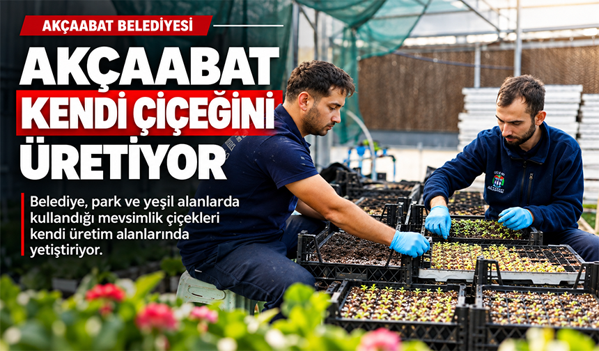 Akçaabat Kendi Çiçeğini Üretiyor